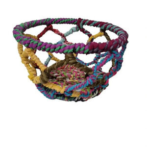 Boho Southwest Hippie Multicolor Basket